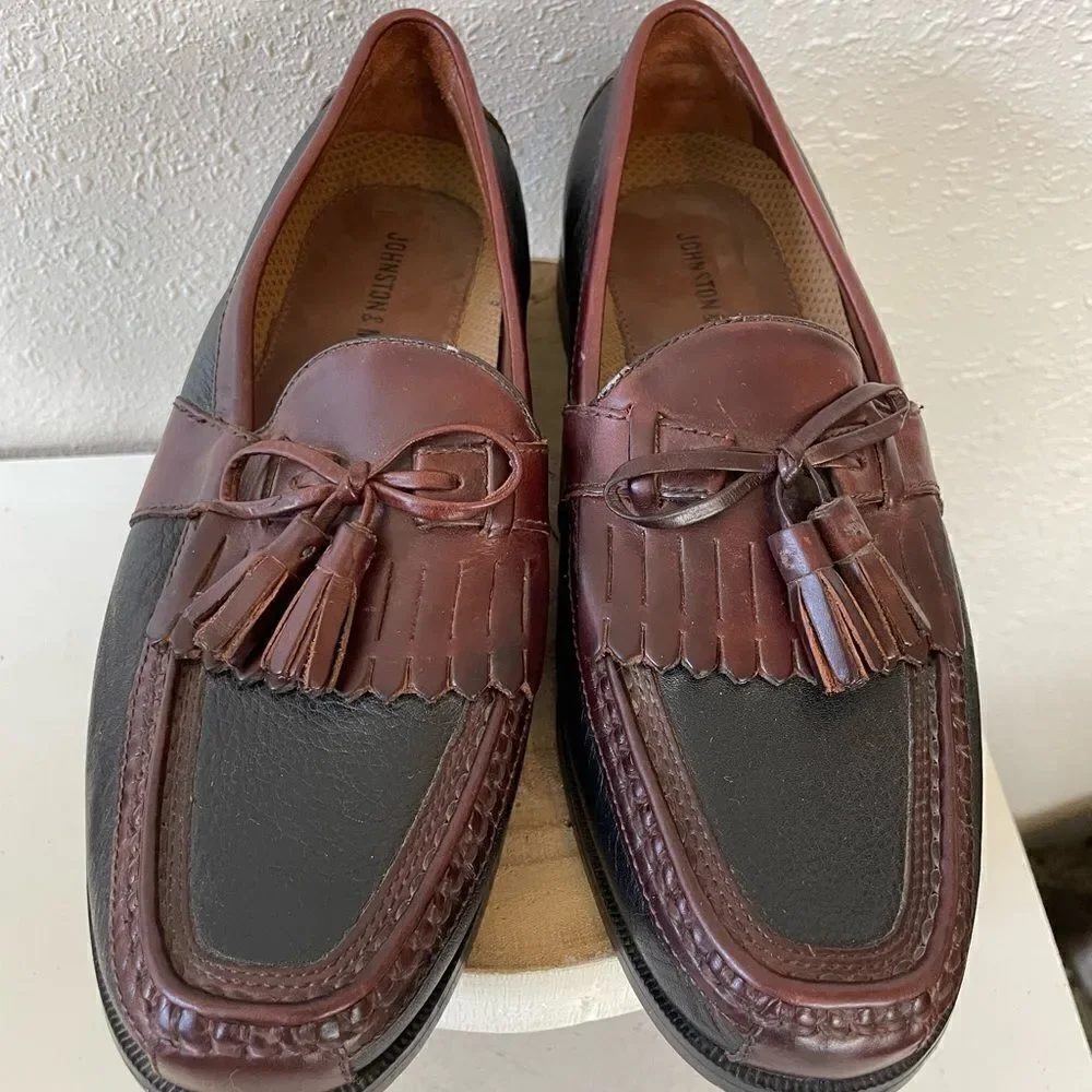 VTG Johnston Murphy Made in Italy Two Tone Kiltie Tassel Loafers Mens 11N Dress Johnston & Murphy | Shoes | Johnston Murphy Breland Kiltie  main image 3